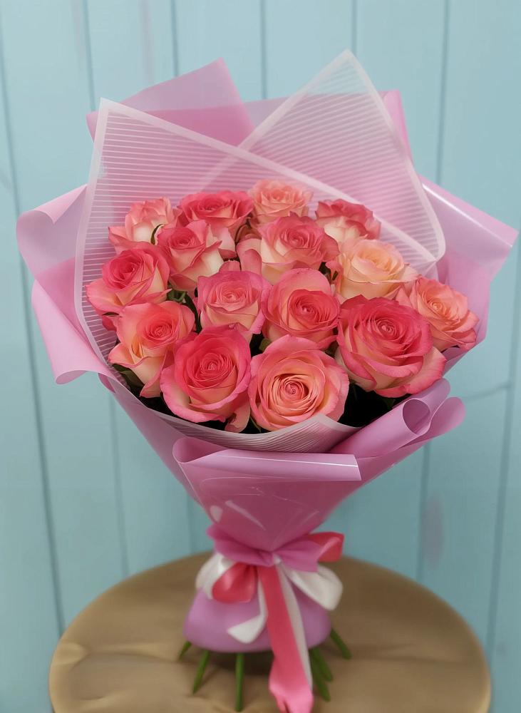 Букет 15 Розовых роз Равель в Пригородный Оренбургский район