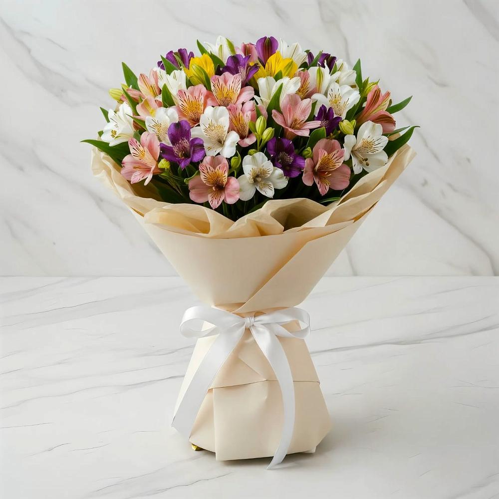 Букет цветов из: Альстромерии в Пригородный Оренбургский район