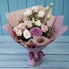 Букет цветов из:  Розы и Лизиантусы #REPLACE_PRED# Пригородный Оренбургский район