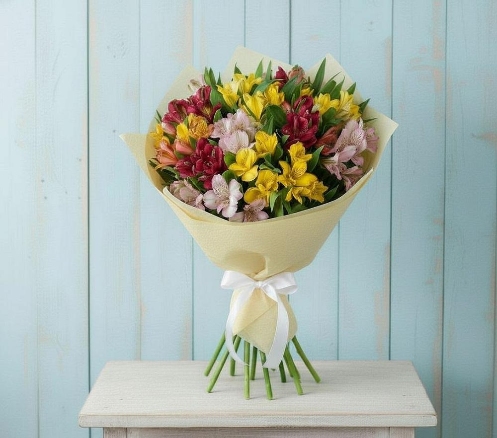 Букет цветов из: Альстромерии в Пригородный Оренбургский район