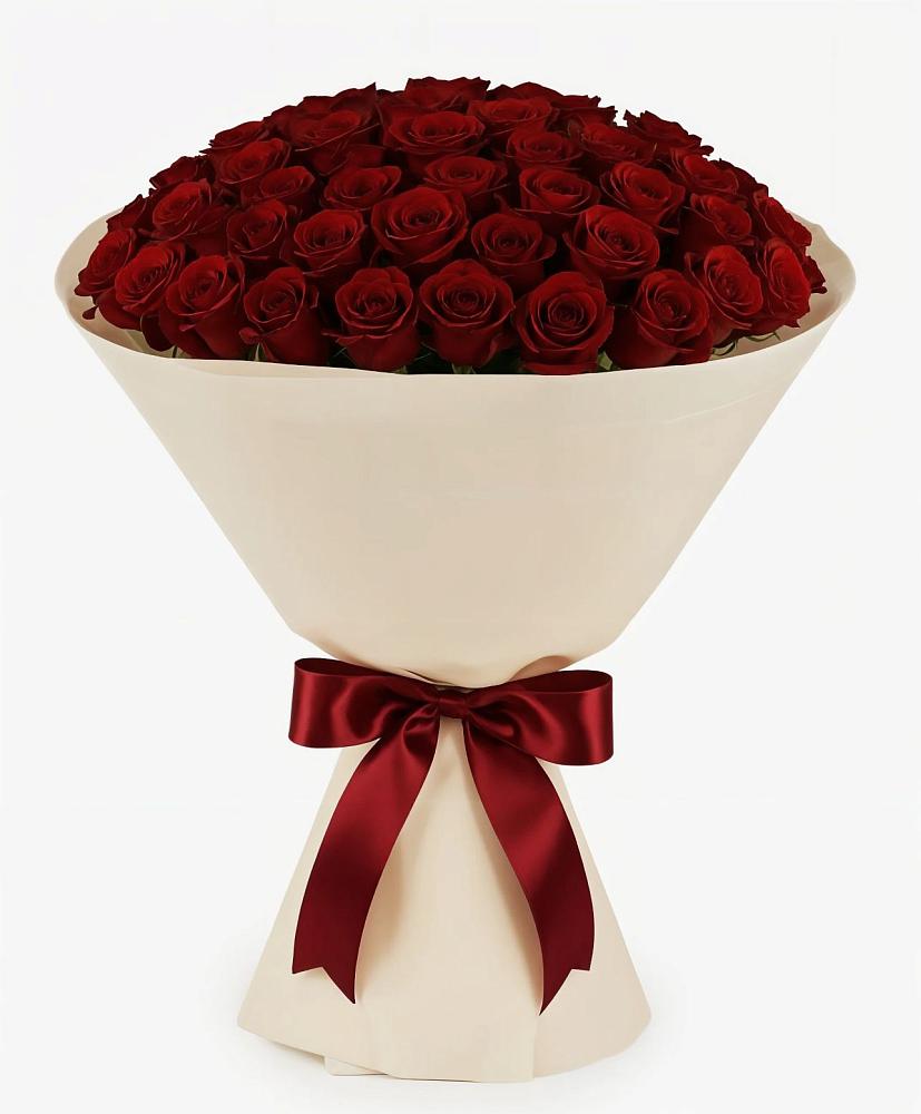 Букет 101 Бордовая роза Блэк Бакарра в Пригородный Оренбургский район