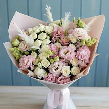 Букет цветов из:  Альстромерии и Розы в Пригородный Оренбургский район