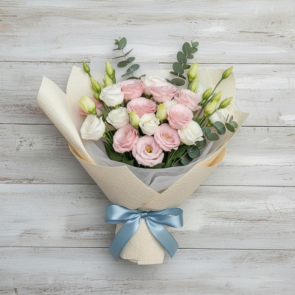 Букет цветов из: Лизиантусы в Пригородный Оренбургский район